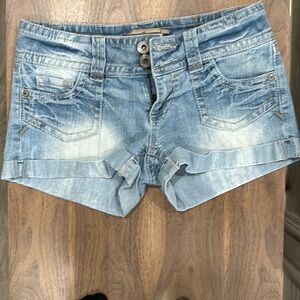 Wall Flower Jean shorts.